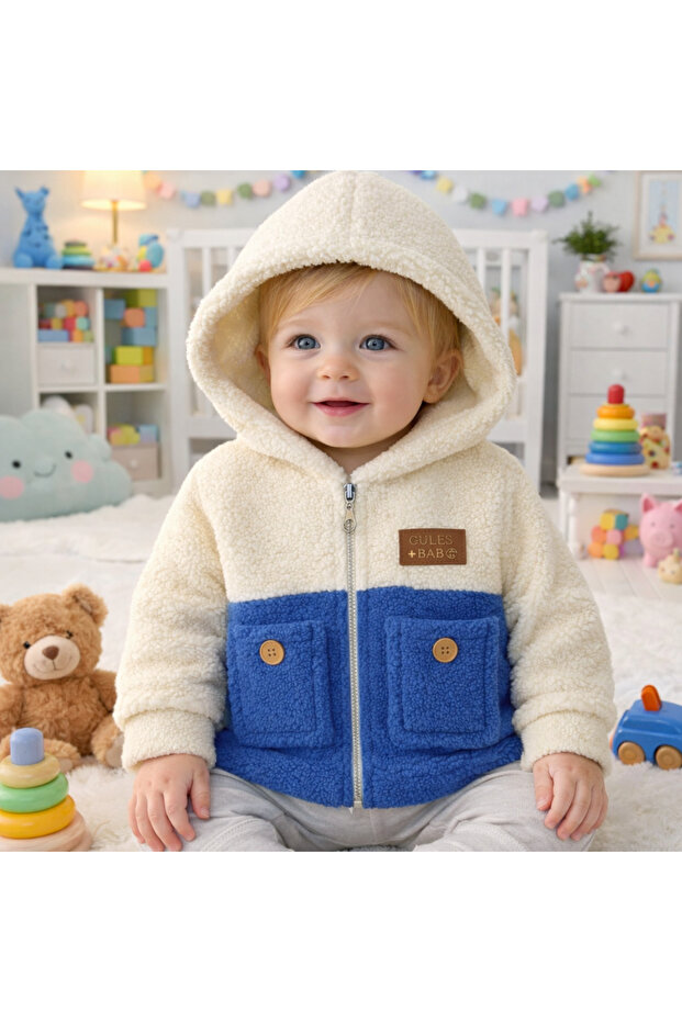Tintins Welosft Baby Cardigan with Weapon Detail