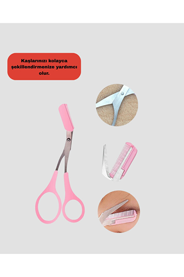 مقص الحواجب المشط - 4