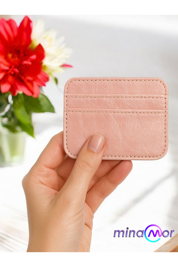 Faux Leather Card Holder