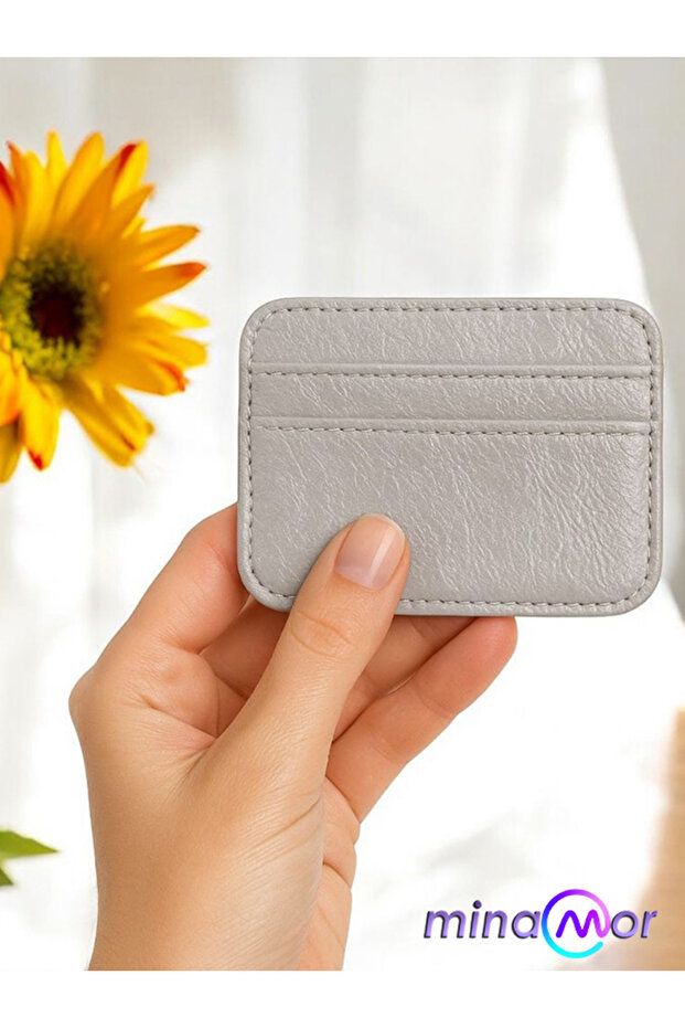 Faux Leather Card Holder