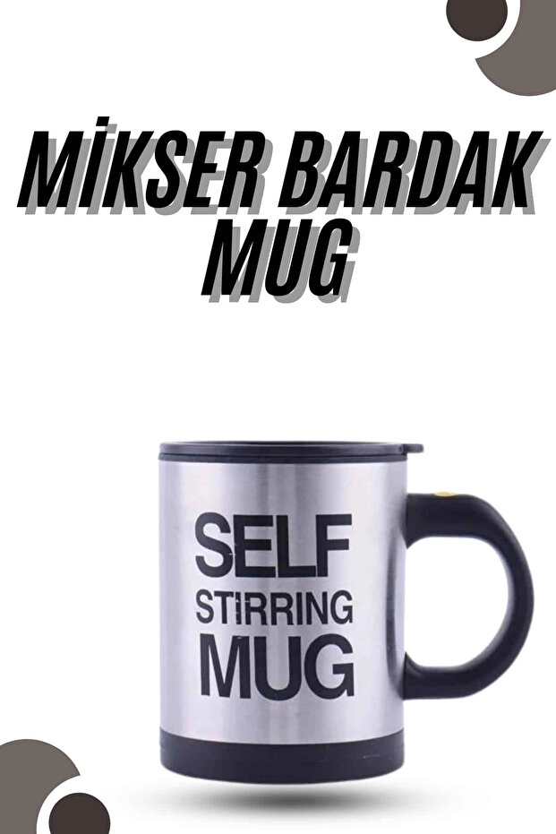 Mixer Mug with Stirring Feature Compact Portable Mug
