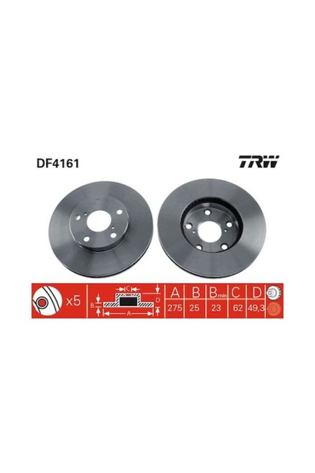 Brake Disc DF4161 - 1