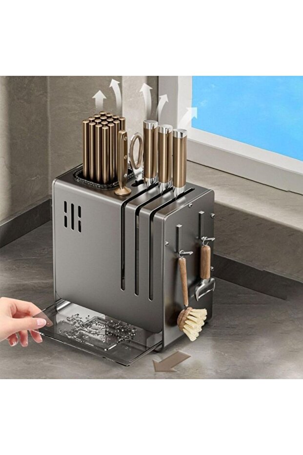 حامل أدوات مطبخ متعدد الوظائف - 4