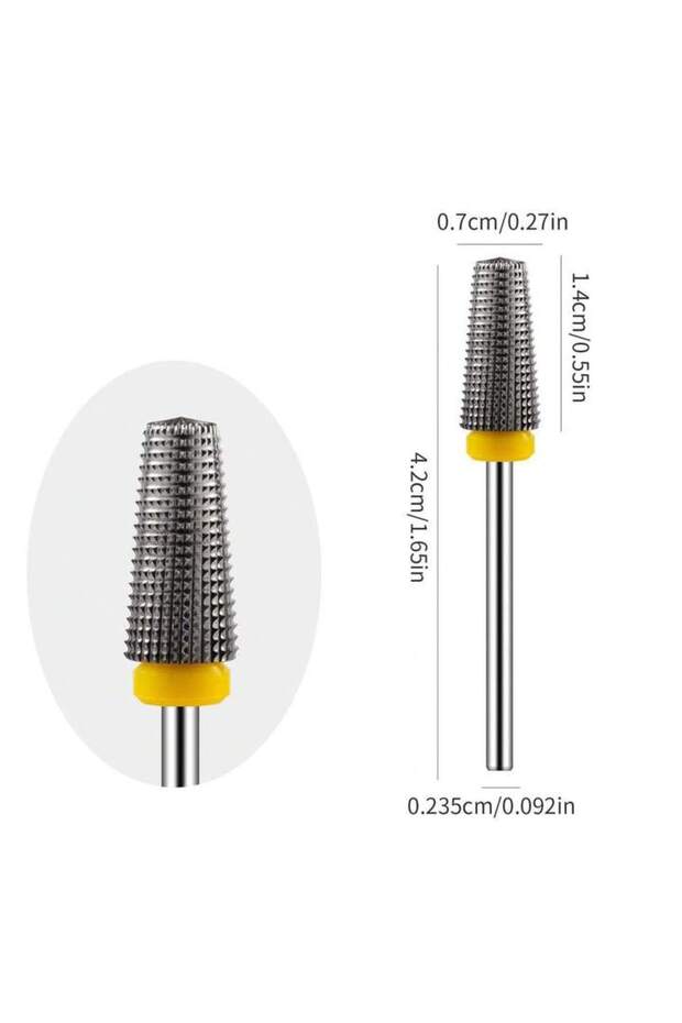 XF-1 PC 1 or 5pcs/set Tungsten Carbide Electric Nail Drill Bit Set - 3/32in Shank, Electric File Man