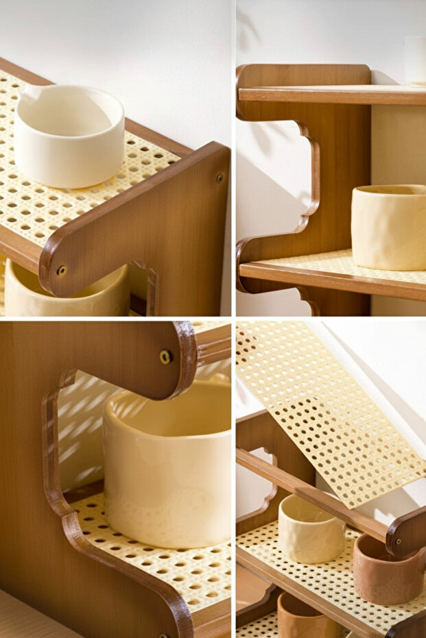 حامل فناجين رف تخزين متعدد الاستخدامات للأكواب - 7