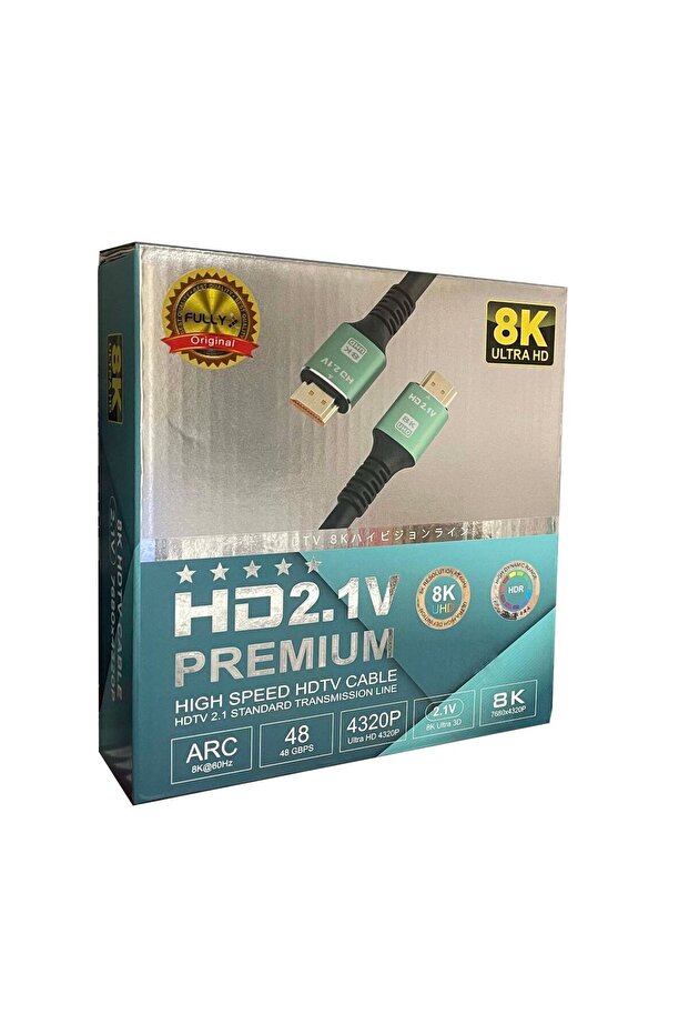 كابل HDMI 8k بطول 10 أمتار 2.1 فولت 7680X4320 متوافق مع أجهزة التلفزيون والكمبيوتر والأجهزة الفضائية