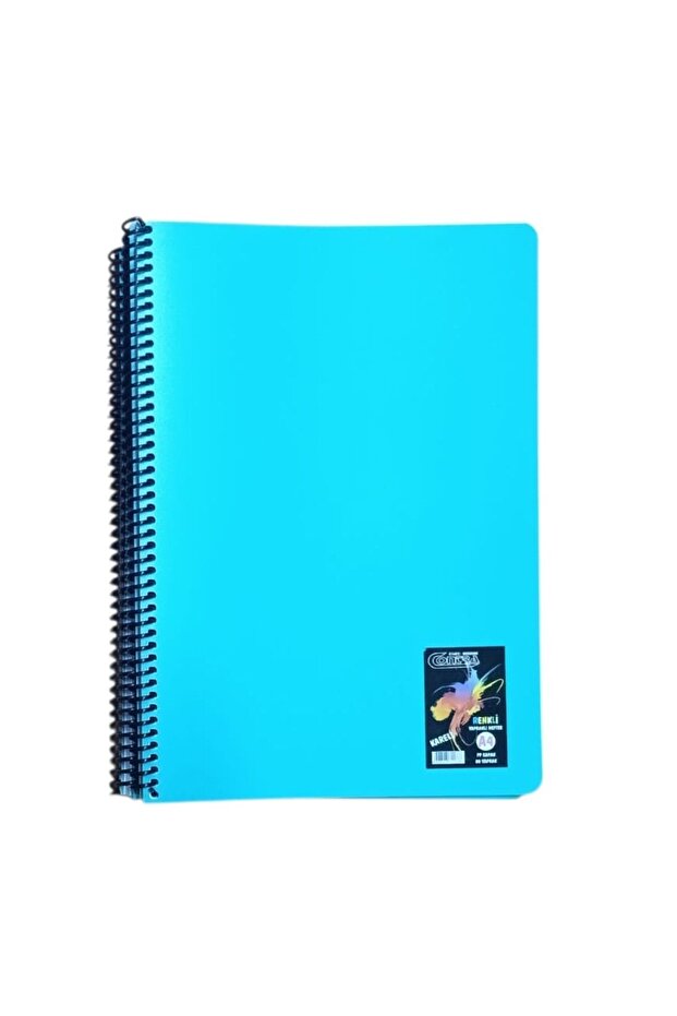 Colorful Leaf 80 Yp Squared Notebook-Turquoise