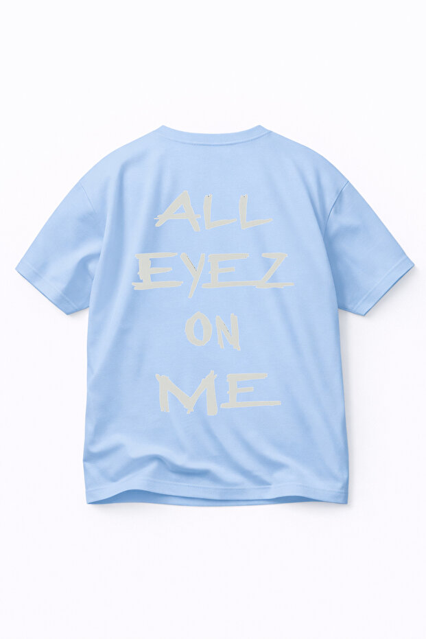 Oversized T-Shirt Comfortable Fit Eyez on Me Printed T-Shirt 100% Cotton