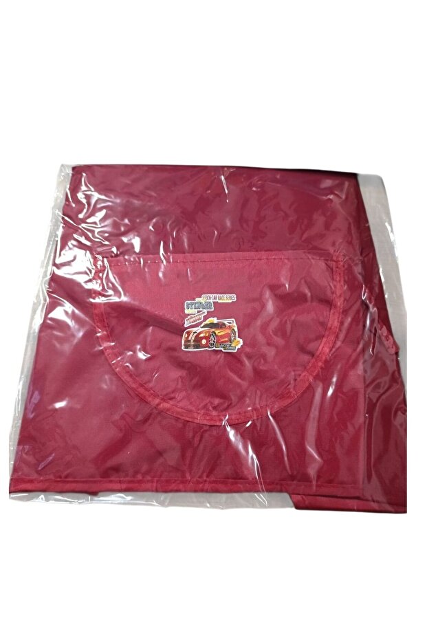 U4 Kindergarten Apron F431-Burgundy Car No:1