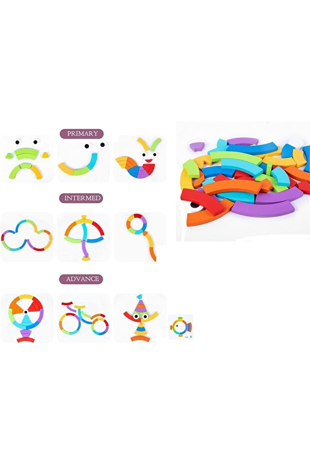 لعبة تكديس قوس قزح - 6