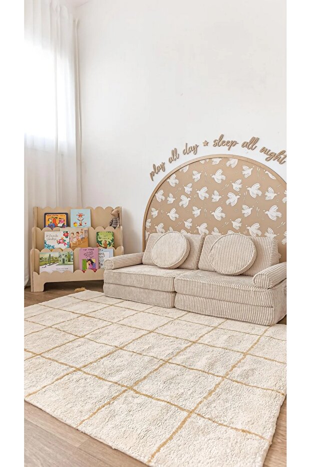 (Pp-42) Arched Striped Bohemian Wall Sticker – Baby & Kids Room Self-Adhesive Wall Decor