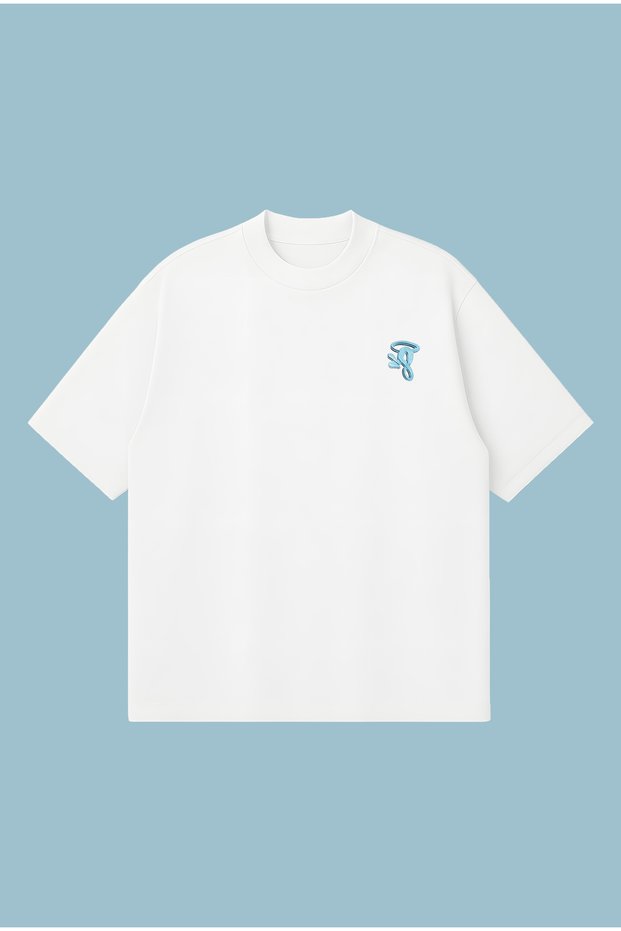 Synaworld S Word Blue Boxy Fit Oversized Unisex 100% Cotton-Pack T-Shirt – Printed T-Shirt | Streetwear