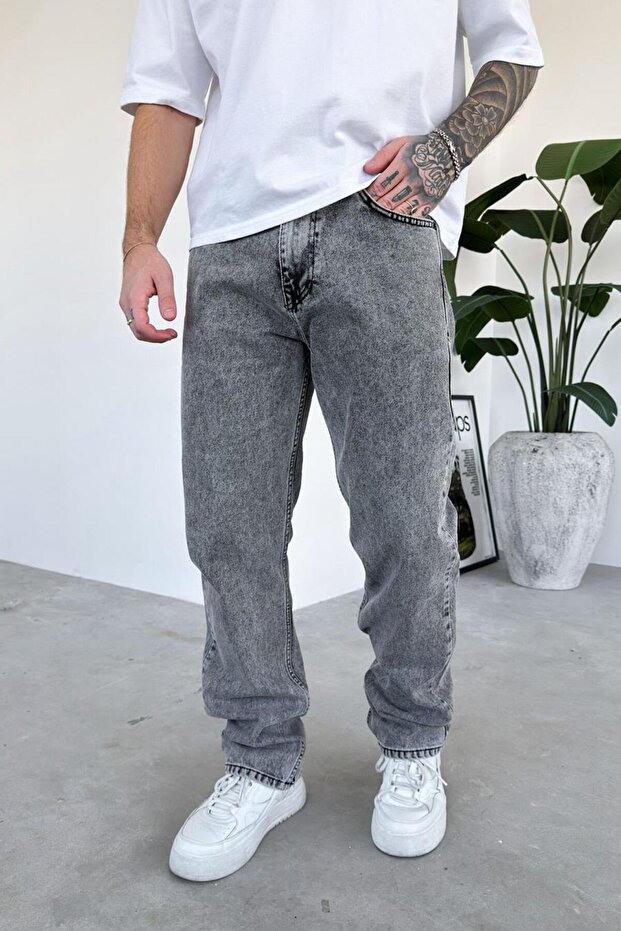 Gri Basic Regular Pantolon - 2