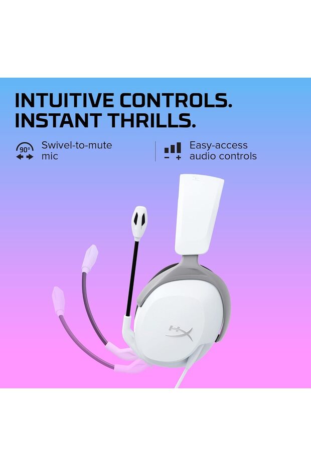 سماعة رأس الألعاب كلاود ستينجر 2 كور لجهاز بلاي ستيشن، لون أبيض، لاسلكية، تغطي الأذن - 4