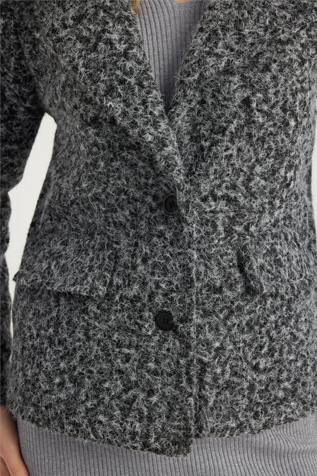 Kırçıllı Kısa Ceket - 4