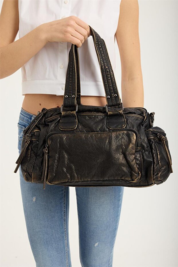 Multı Gözlü Eskitme Çanta - 3