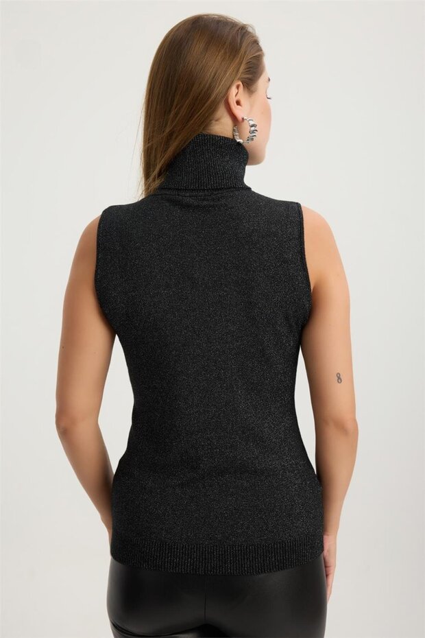 Simli Balıkçı Yaka Triko - 4