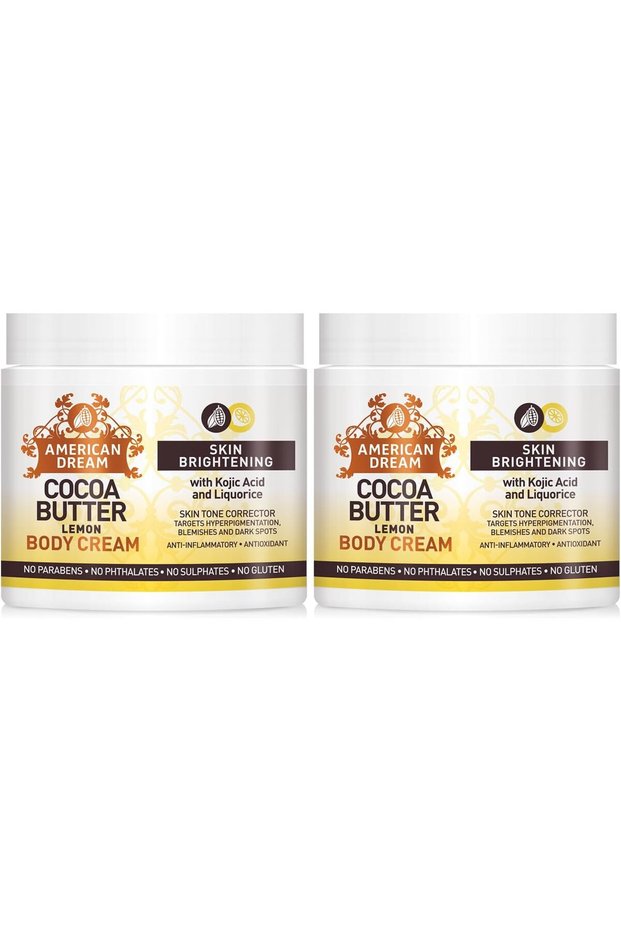 Cocoa Butter Body Cream for Skin Brightening with Lemon Oil, Kojic Acid & Liquorice 4