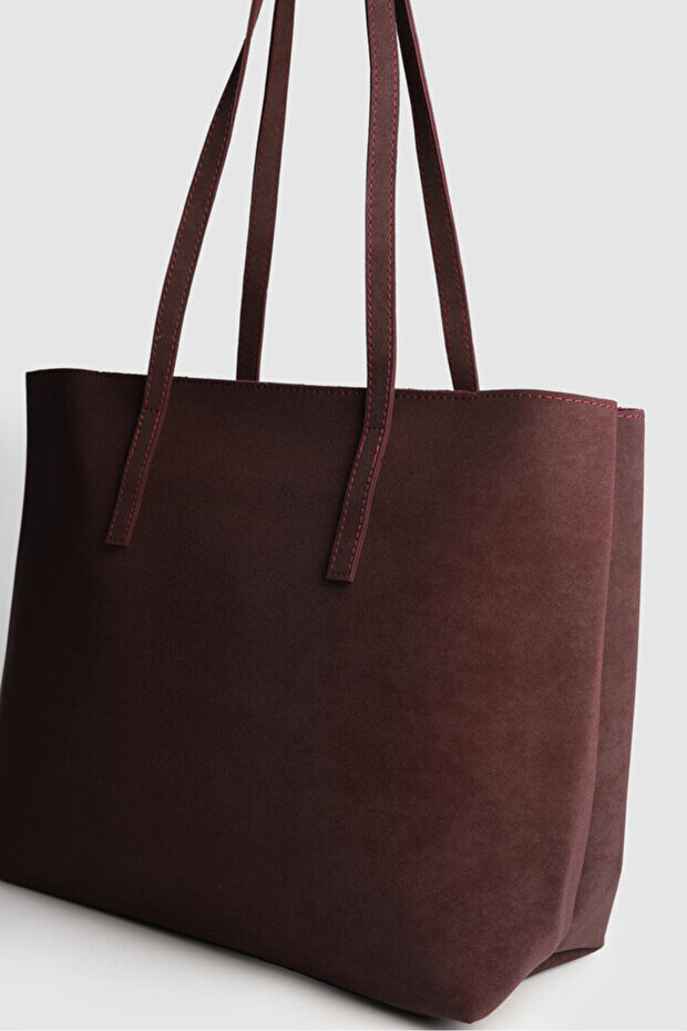 Women's Sara Waterproof Nubuck Large Size Zipper Closure Handbag and Shoulder Bag