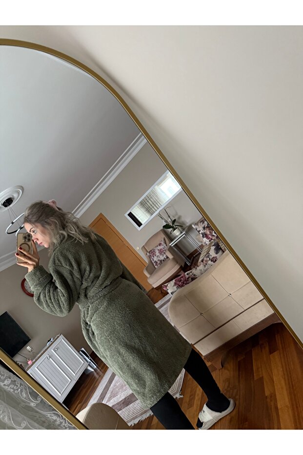 Belted Soft Plush Dressing Gown - 3