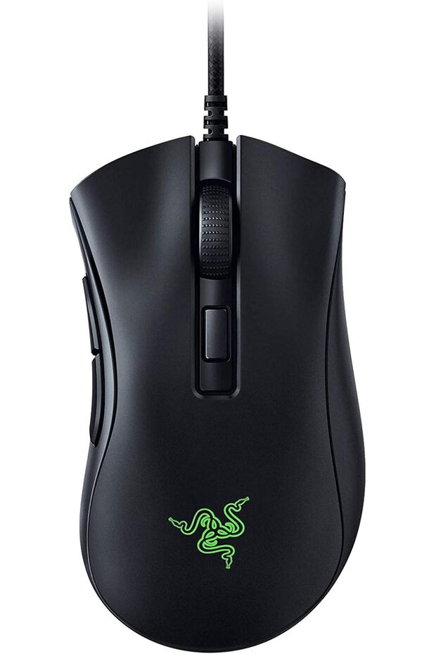 فأرة الألعاب الصغيرة DeathAdder v2: مستشعر بصري بدقة 8500 ألف نقطة في البوصة - تصميم خفيف الوزن 62 غرام