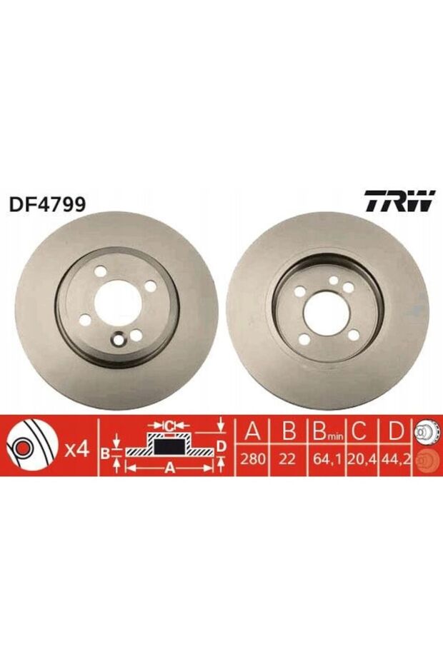 DF4799 Спирачен диск - 2