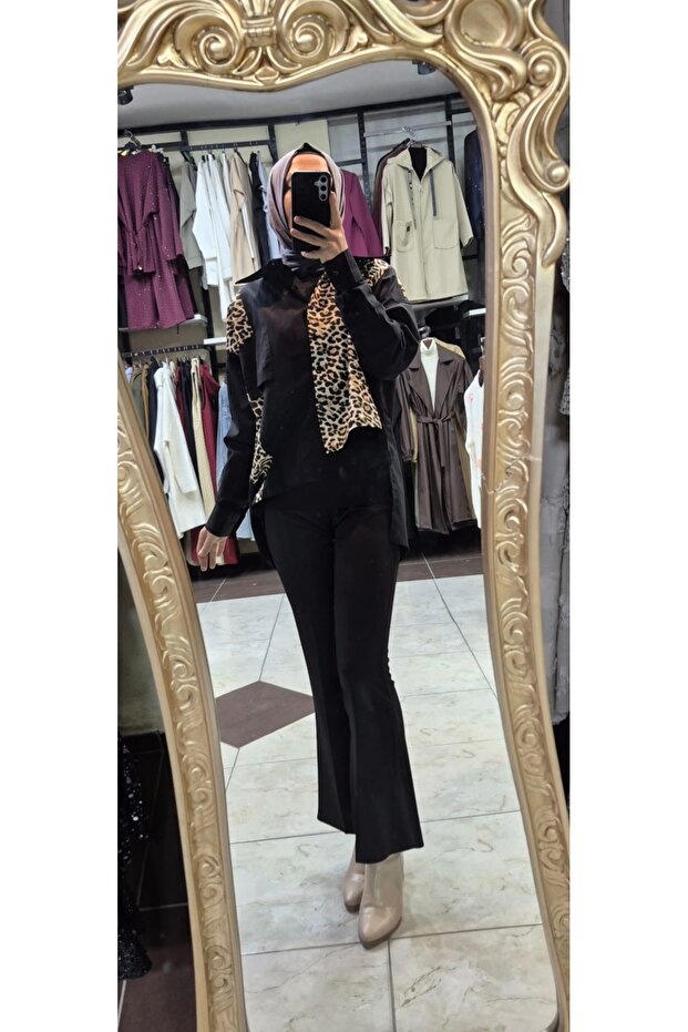 Simetrik kesim gömlek - 4