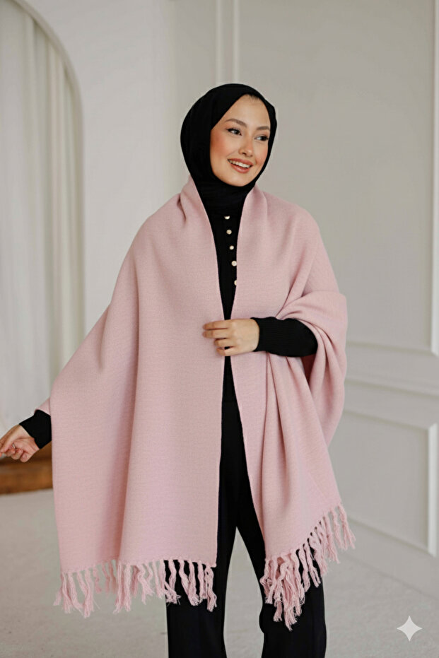 Triko Şal Panço - 1