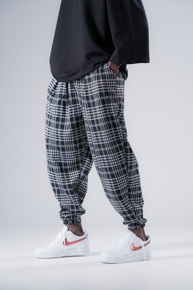 بنطلون شالوار منقوش بخصر مطاطي - 2