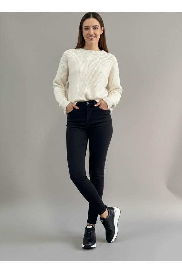 Pantofi casual de damă, negri - 4