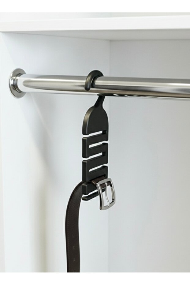 6-Compartment Modern Belt and Tie Rack - Closet Organizer