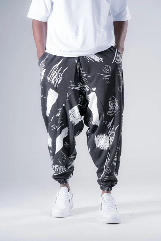 Patterned Shalwar with Elastic Waist - 3