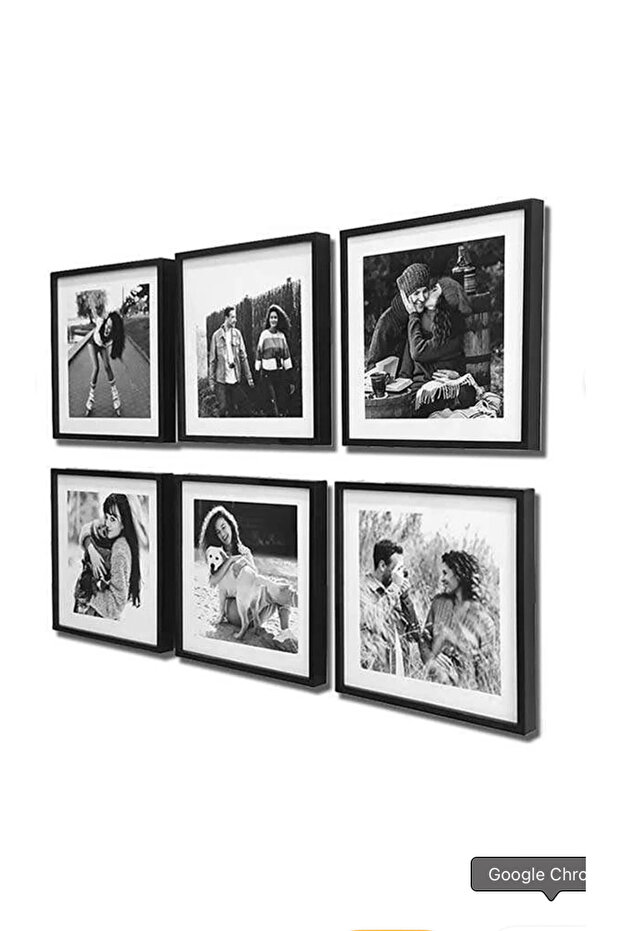 إطار قابل للإزالة من نوع Stick-on-Wall، مجموعة من 3 قطع، مقاس 21×21، مصنوع من البولي فينيل كلوريد (PVC) مع حماية