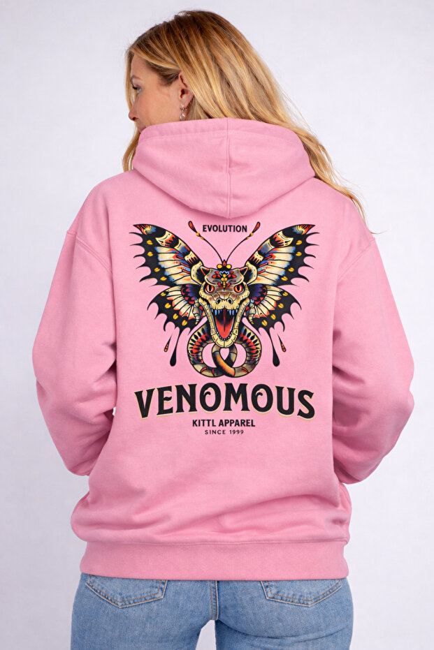 Venomous Back Printed Unisex Hooded Sweatshirt