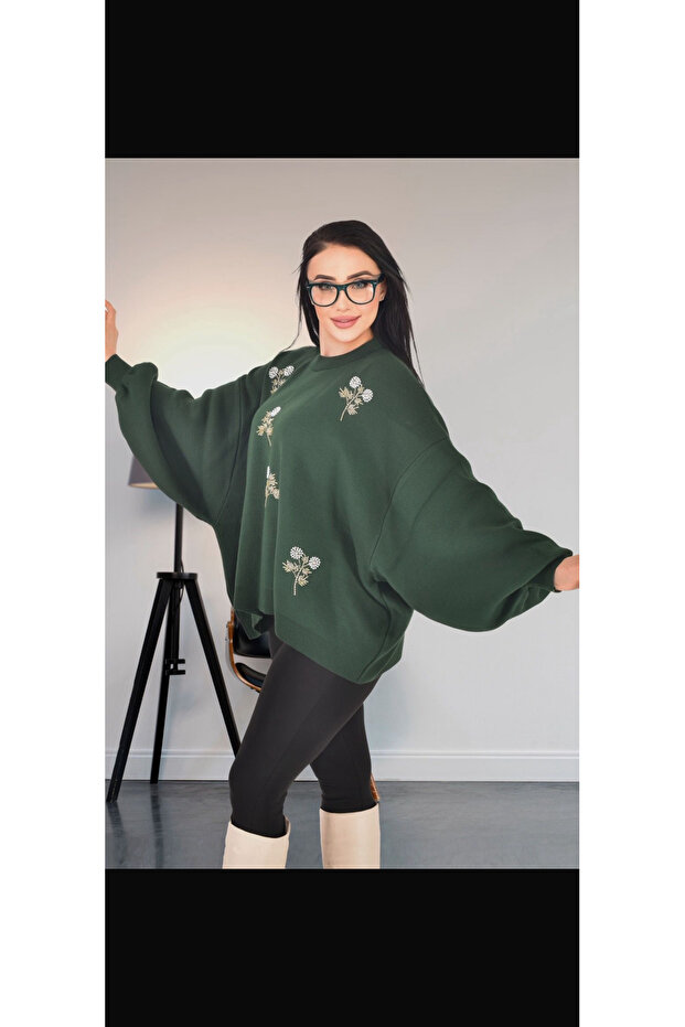 Kadın popüler oversize triko - 3