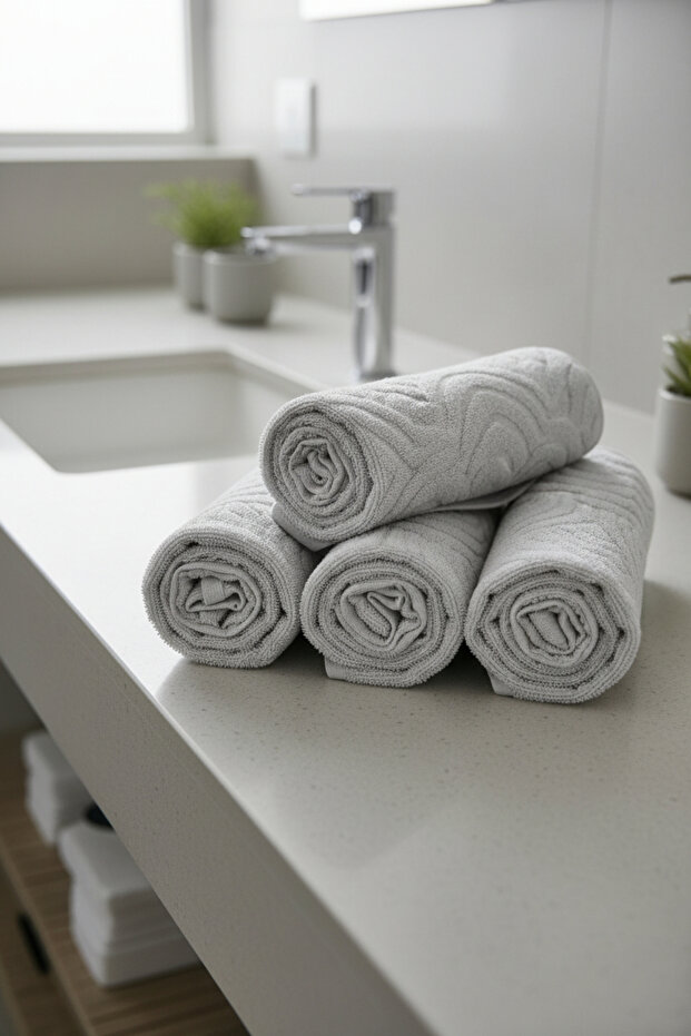 2-Piece Derya Hand Towel - 50X90 Cm, 250 Gr, 100% Cotton