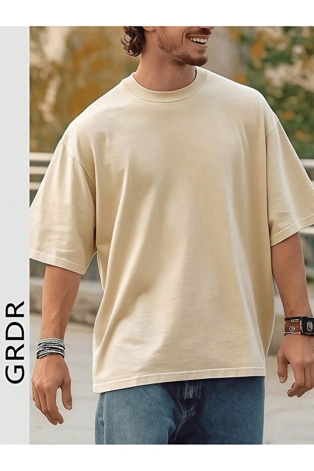 Men's Flat Oversized T-Shirt / T-Shirt