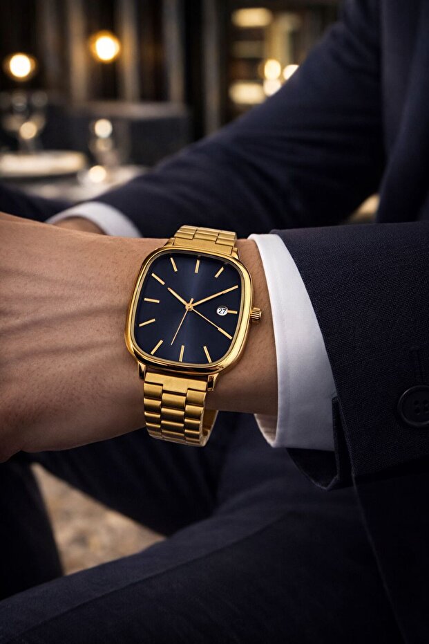 Takvimli Çelik Kordon Erkek Kol Saat - 2