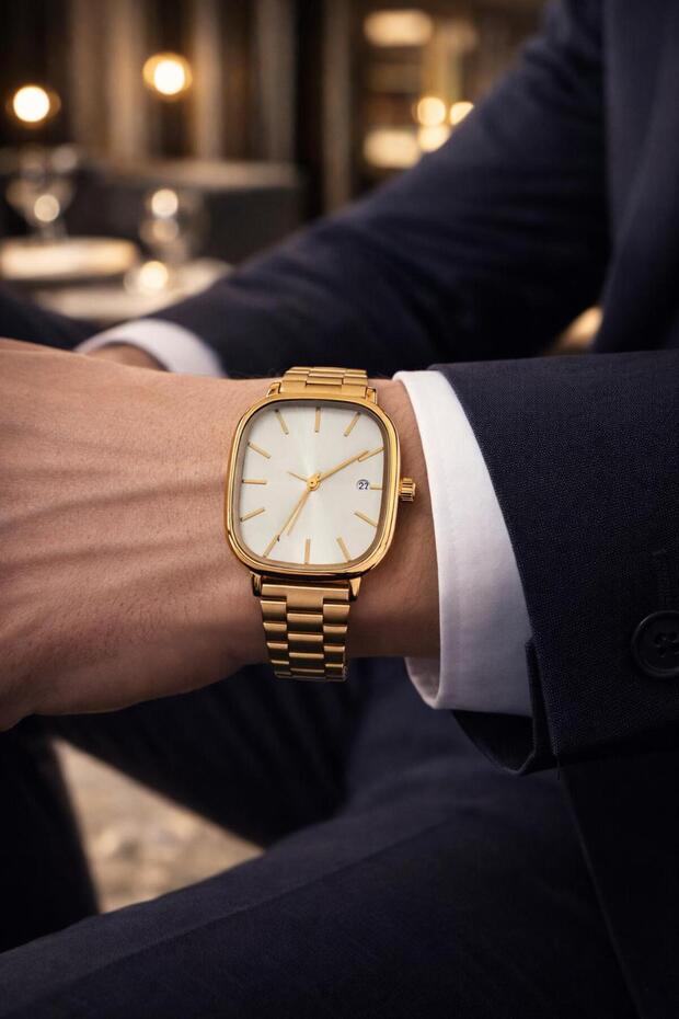 Takvimli Çelik Kordon Erkek Kol Saat - 1