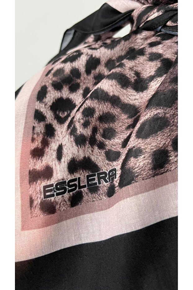 وشاح قطني منقوش بنقشة الفهد - 6