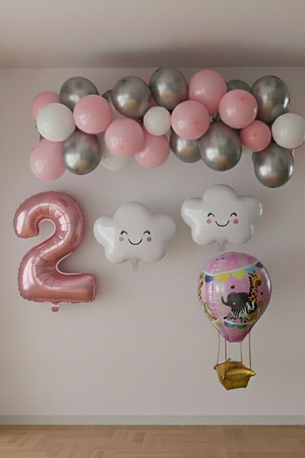 2 Year Old Pink Cloud Fairy Birthday Concept Set
