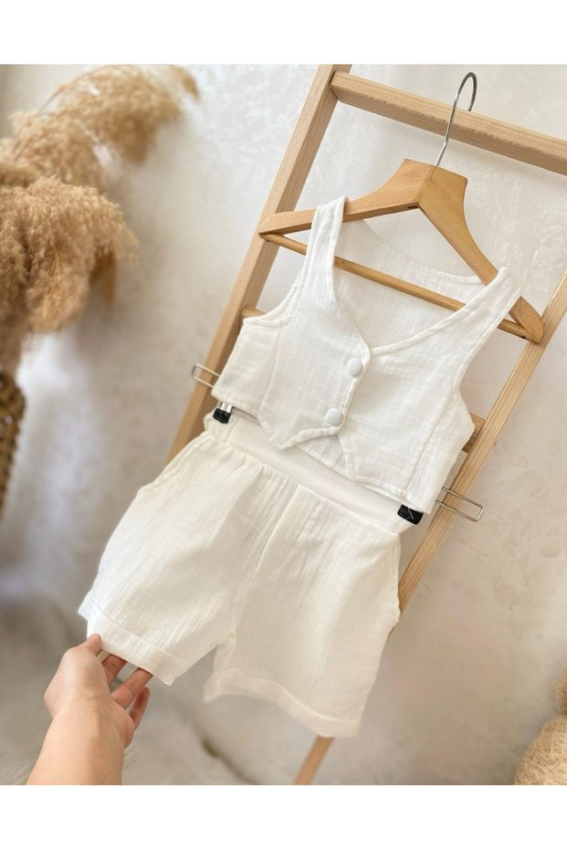 Linen Vest Set