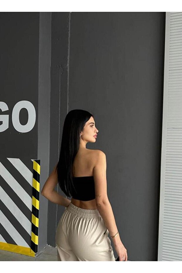 Straplez Fitilli Örme Büstiyer - 5