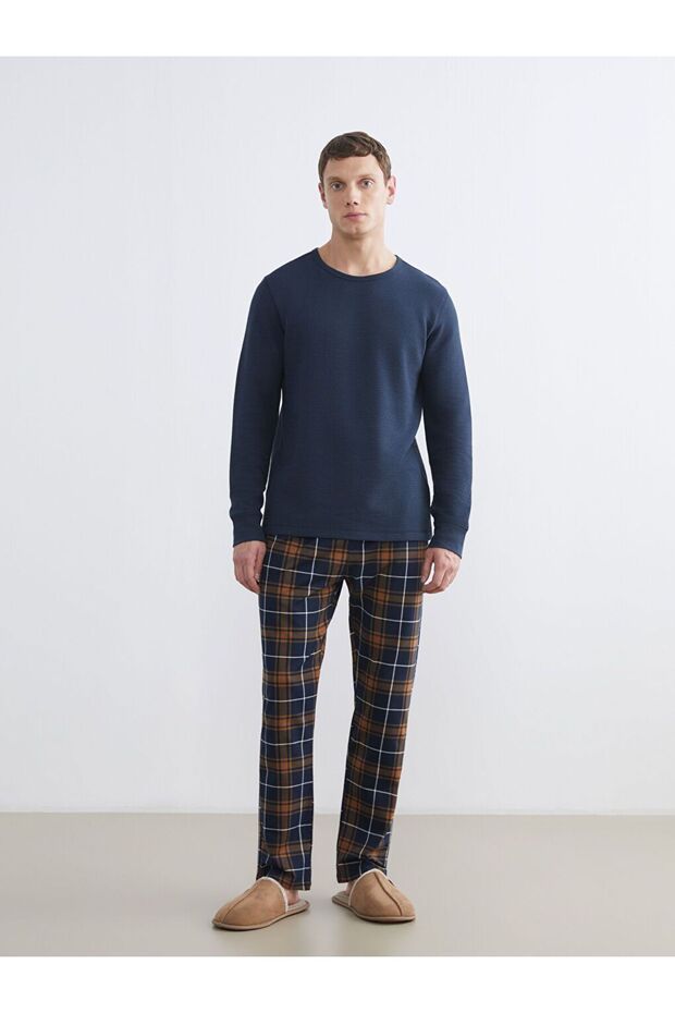 Standard Pattern Plaid Men's Pajama Bottom