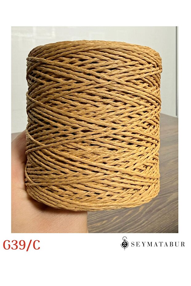 Hand Knitted Paper Thread – 180-200 Gr Yumak | Straw Look Bag & Basket Knitting Yarn
