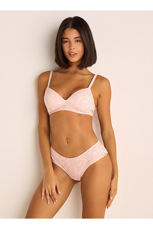 حمالة صدر مبطنة مطبوع بدون أسلاك - 2