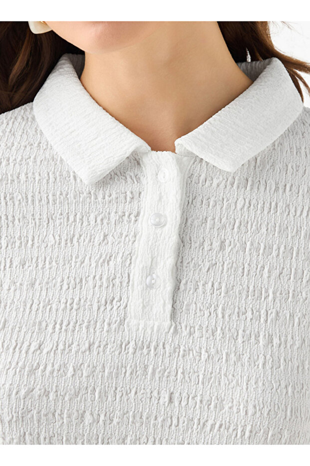 قميص بولو ذو ملمس مميز - 3