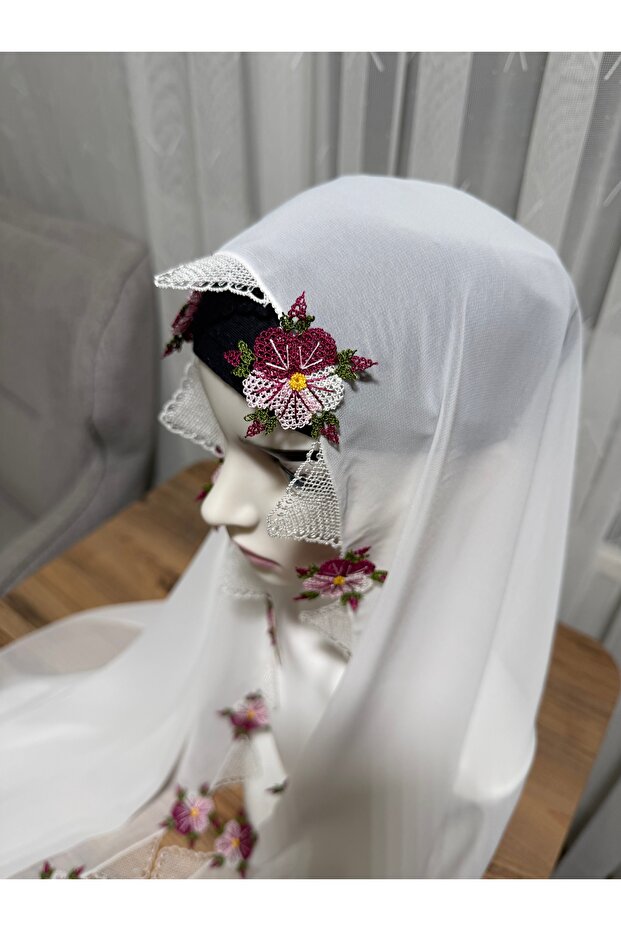 İğne oyası namaz başörtüsü - 2