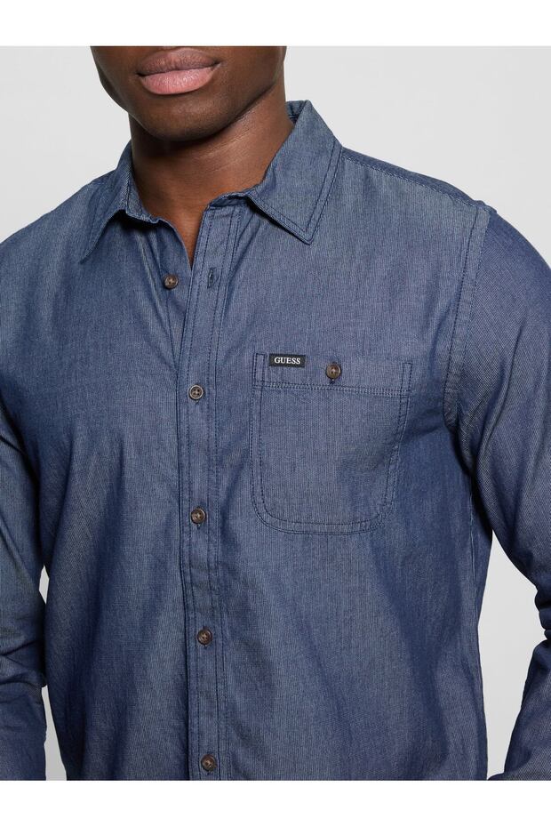 Denim Work Erkek Denim Gömlek - 5