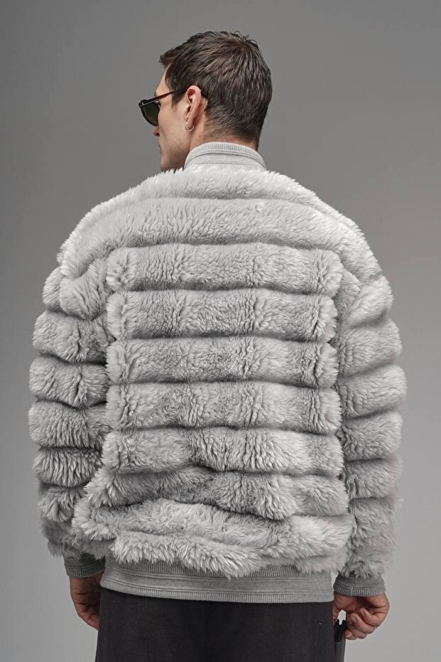 Oversize peluş mont - 3